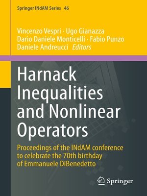 cover image of Harnack Inequalities and Nonlinear Operators